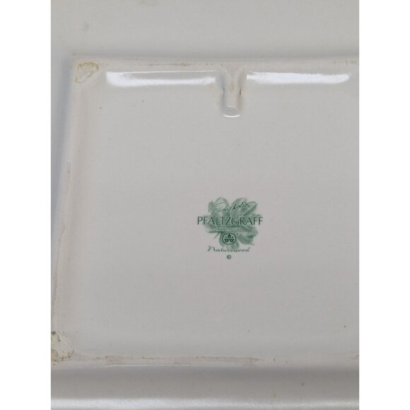 Pfaltzgraff Naturewood Divided 8 1/4" Square Plate Trivet or Wallhanging USA - Picture 4 of 5